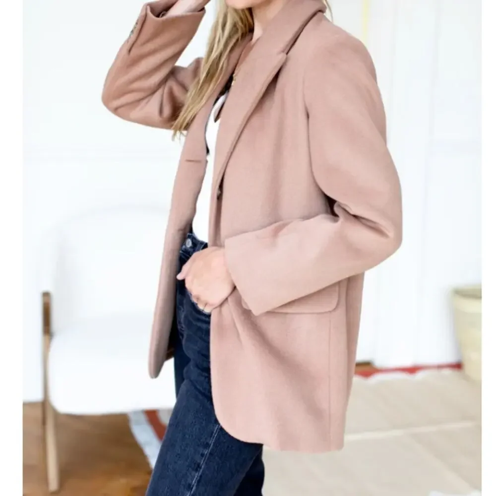 Emerson Fry $328 JUDE Jacket Camel Wool Cashmere sz 00 NWOT